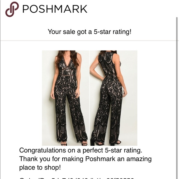 Last 1! LACE BLACK & NUDE JUMPSUIT - Picture 4 of 7